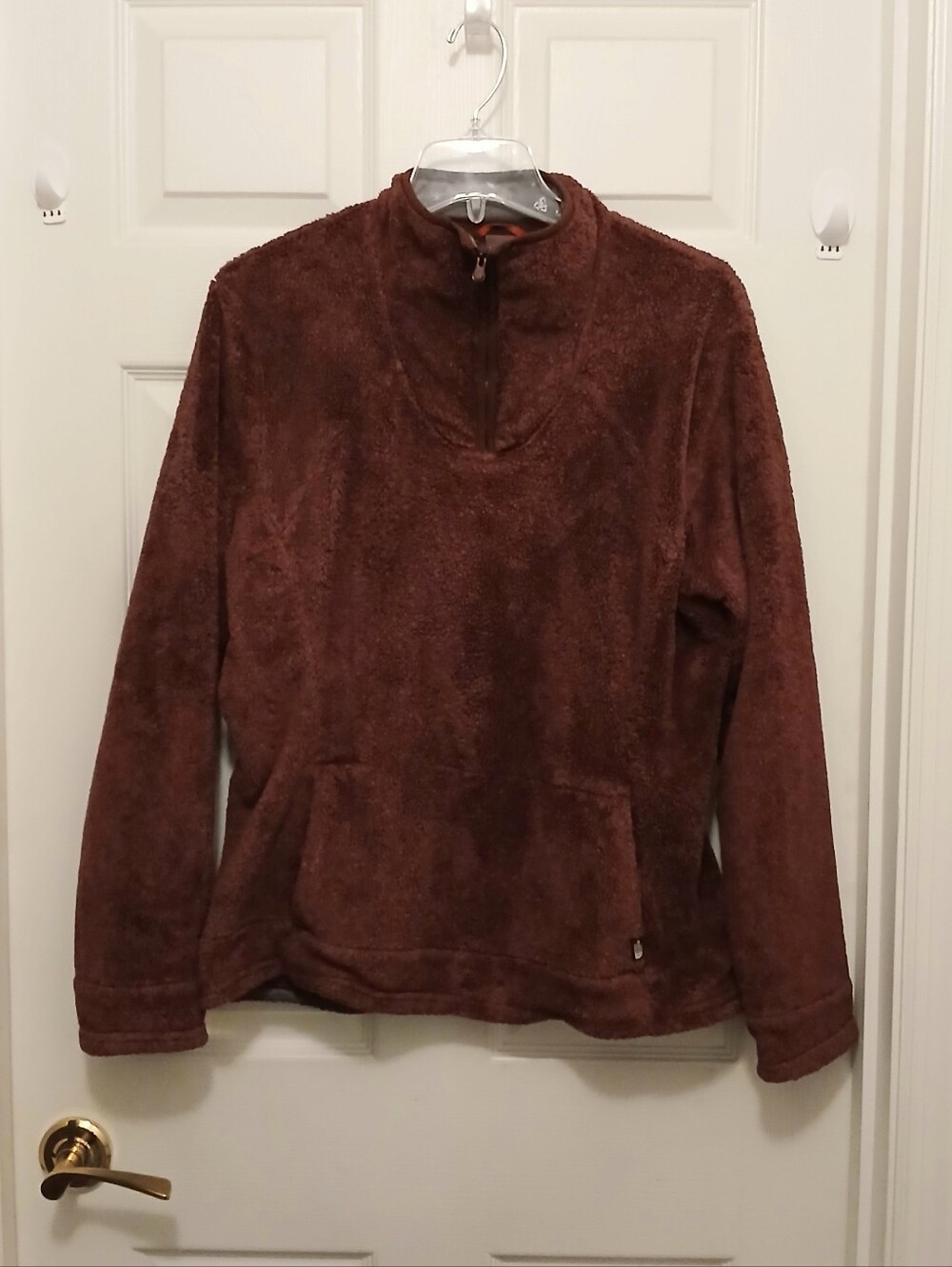 The North Face Women's Fleece Quarter-Zip Pullover Size XL Burgundy Gorpcore